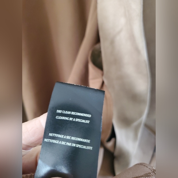 BlankNYC Vegan Suede Trench Coat Ladies Size Small NWT Women's Snack Bar Coat - Picture 8 of 9